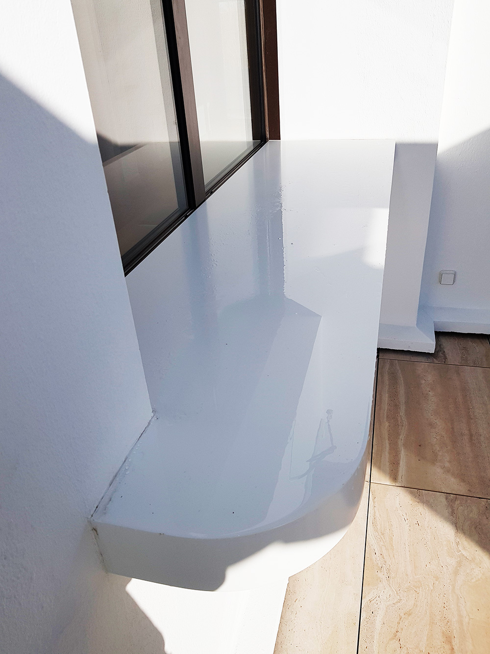 tablette extérieur en corian fenêtre menuiserie betin guillaume gironde